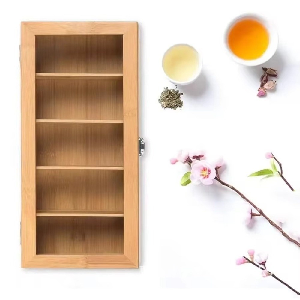 Home Office Bagas - Новая бамбуковая коробка для хранения чайных