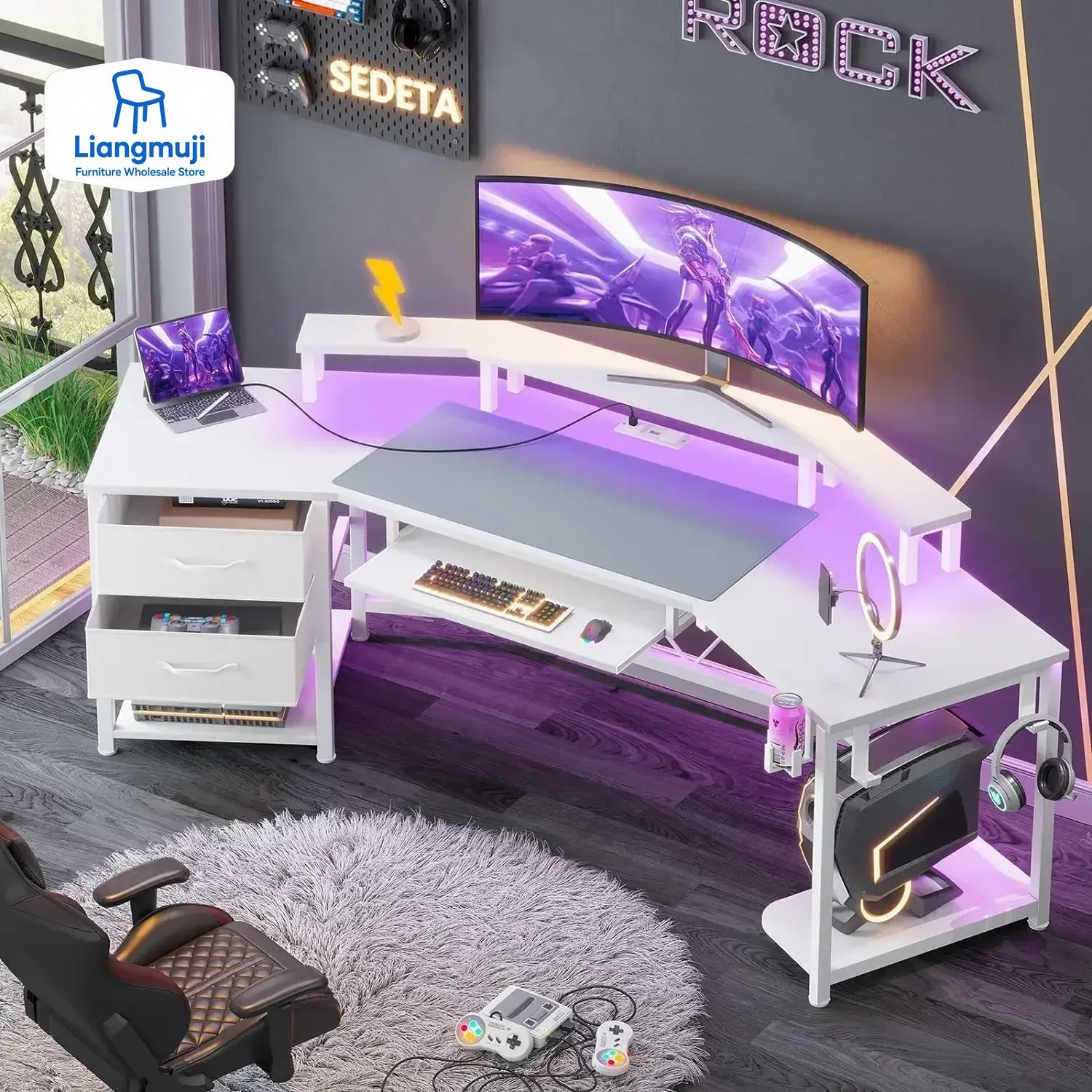 Desk Drawer Small - Игровой стол 79 дюймов, компьютерный стол