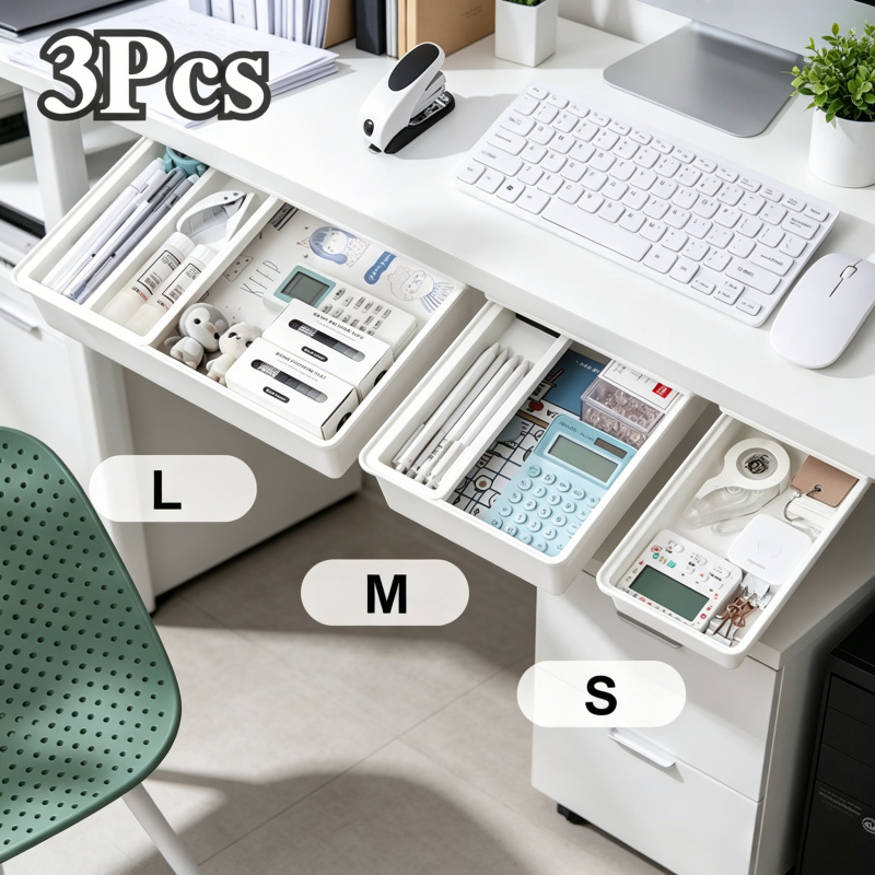Home Office Furniture Sets - Скрытый ящик для хранения, настольный органайзер,