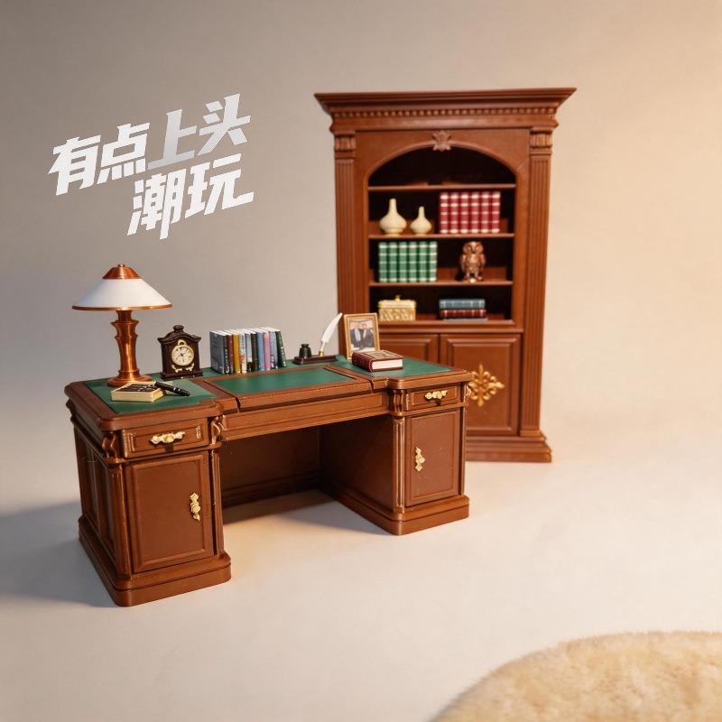 Home Office Furniture Sets - Миниатюрный винтажный набор офисных стульев в