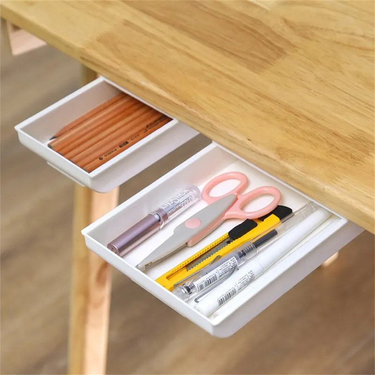 1 шт. Белый самоклеящийся выдв – обзор и цена Desk Drawer Small