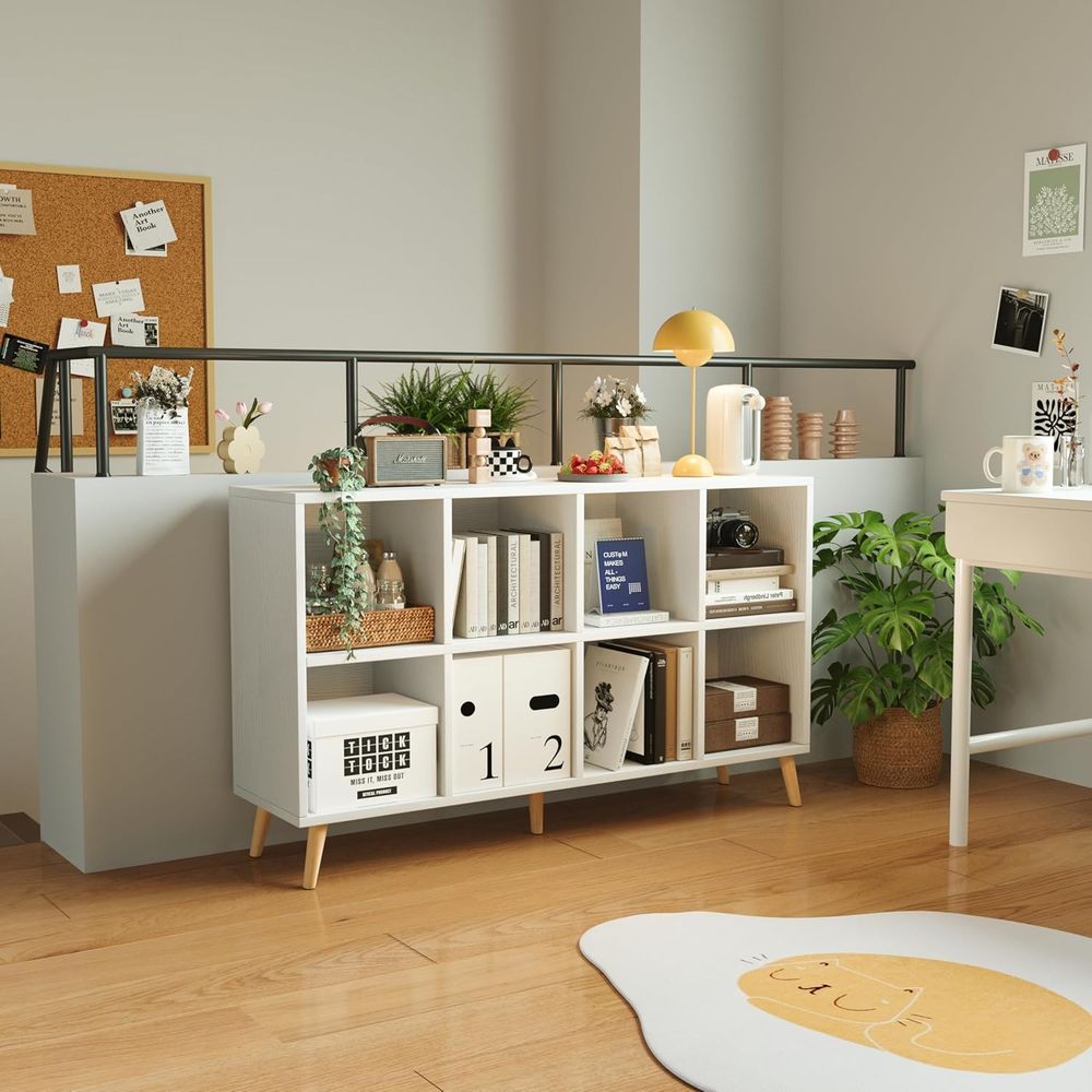 Двухуровневая деревянная книжн – обзор и цена Home Office With Bookshelves