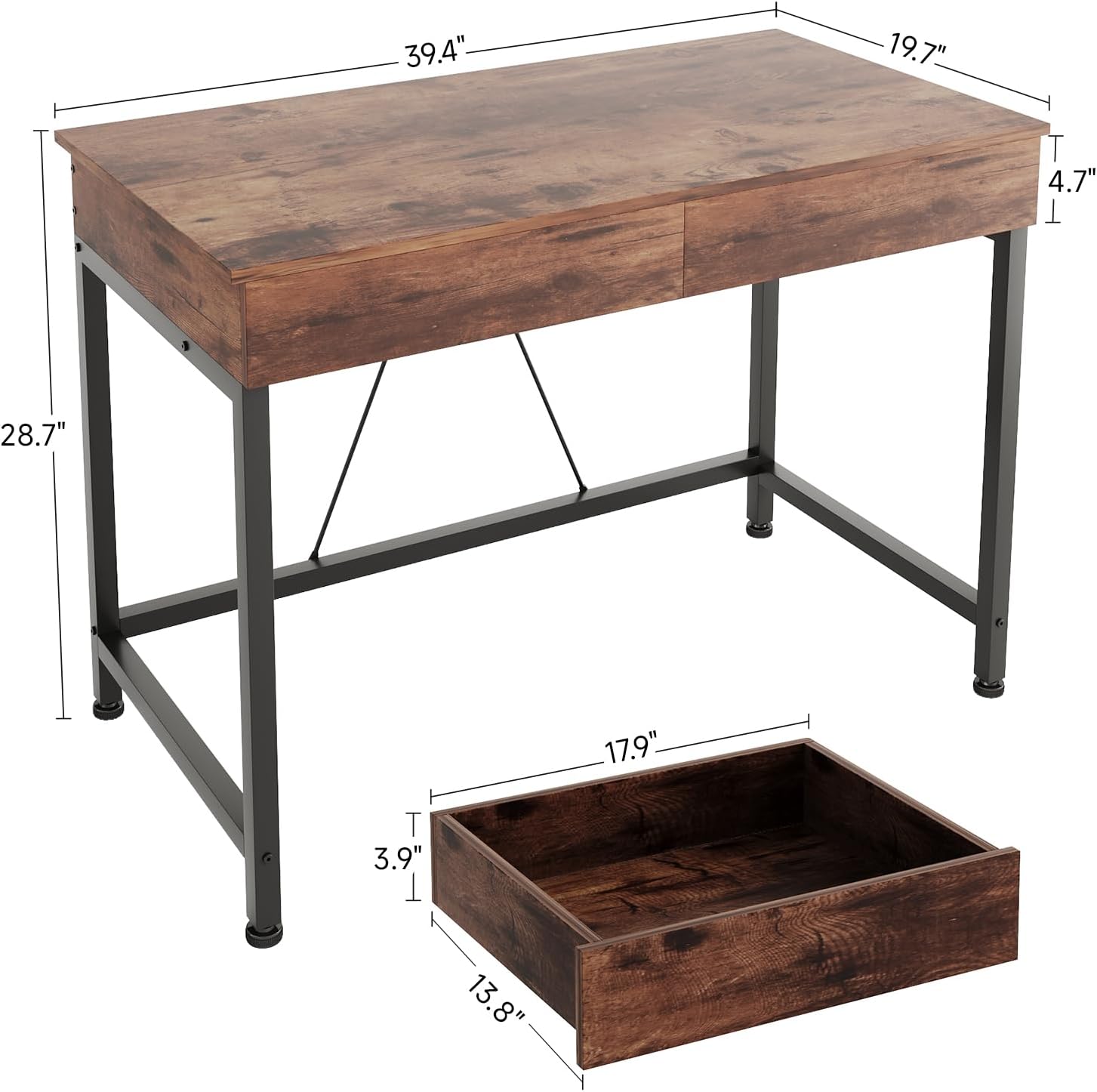 Небольшой письменный стол в де – обзор и цена Desk Drawer Small
