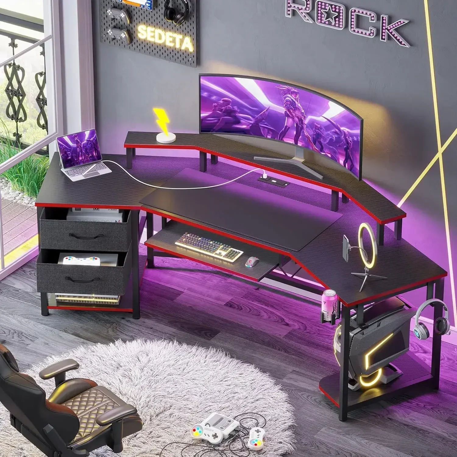 Игровой стол 79 дюймов, компью – обзор и цена Desk Drawer Small