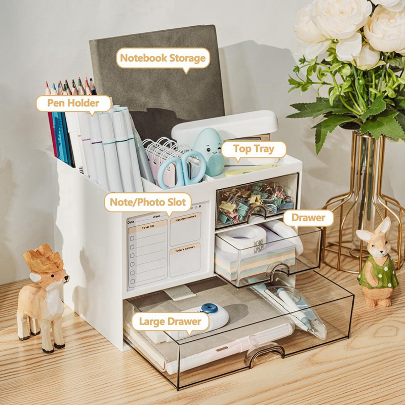 Настольный органайзер с 3 ящик – обзор и цена Pen Holder Organizer