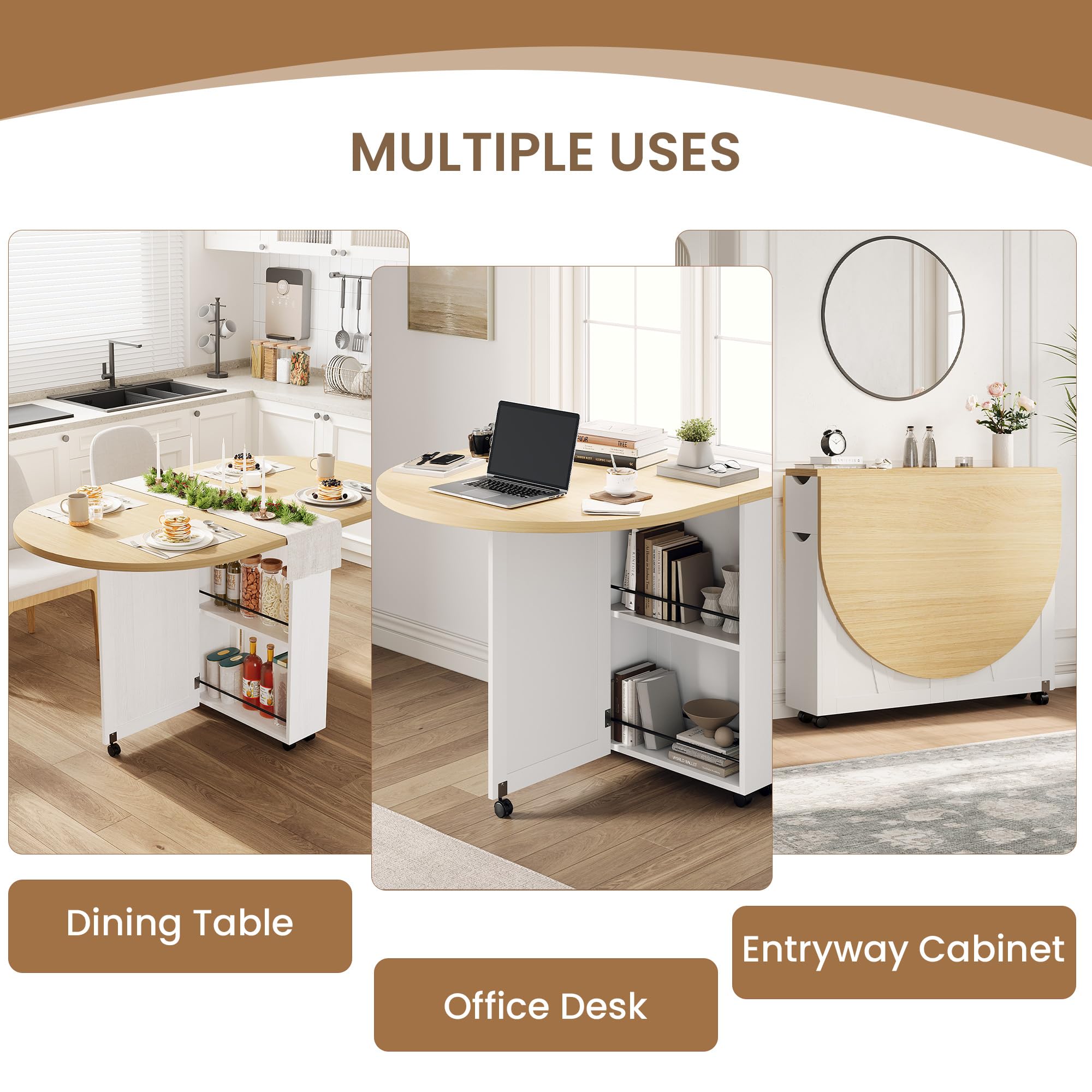 Складной обеденный стол 3-в-1  – обзор и цена Desk Drawer Small