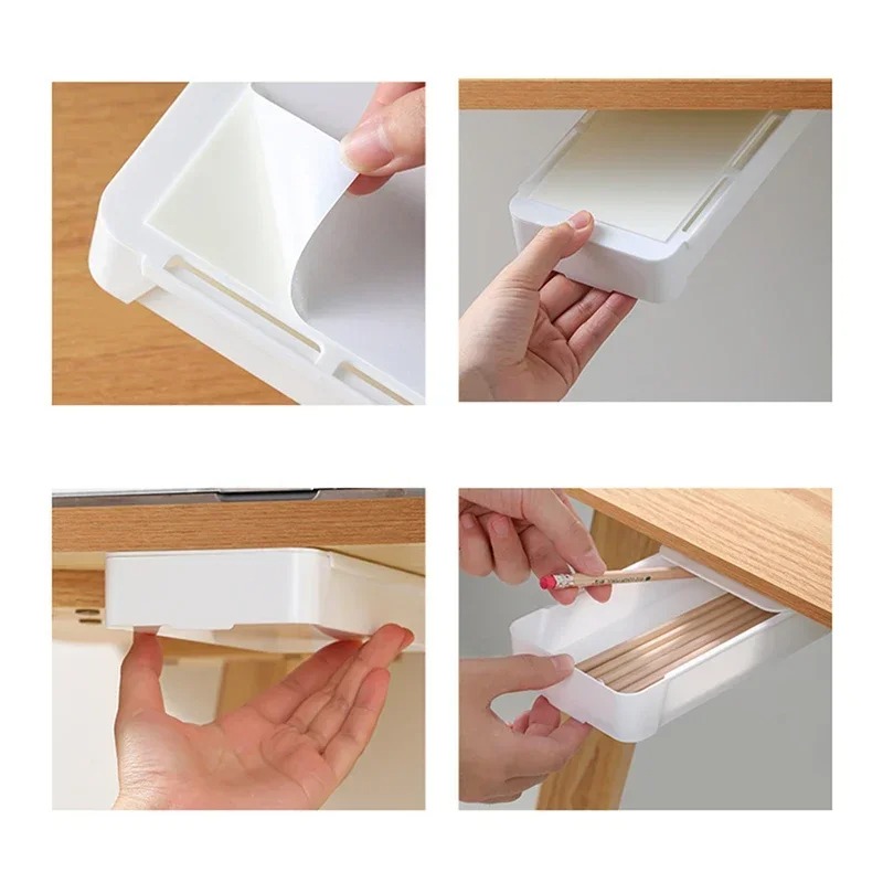 Самоклеящийся ящик для хранени – обзор и цена Desk Drawer Small